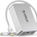 ORICO 10 Gigabit Ethernet Adapter, USB C to Ethernet Adapter, Only Compatible Thunderbolt 5/4/3/USB4, Multi-Rate Adaptive, Suitable for NAS/PC/Mac, Aluminum Housing with Cooling Fan 40Gbps Cable REA