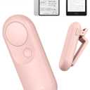 Maxonar Magsnap Remote Page Turner for Kindle Paperwhite/Oasis & Kobo, Never Lose Parts, 100-Hour Battery, RF Connection, 2-in-1 Page Clicker Works with Tablet/iPad, Ideal Gift for Book Lovers (Pink)