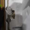 4-Light Bathroom Light Fixtures, Brushed Gold Modern Vanity Lights Over Mirror with Clear Glass Shade, Bathroom Wall Lamp for Mirror Kitchen Living Room Hallway Cabinet Porch Bedroom Reading room