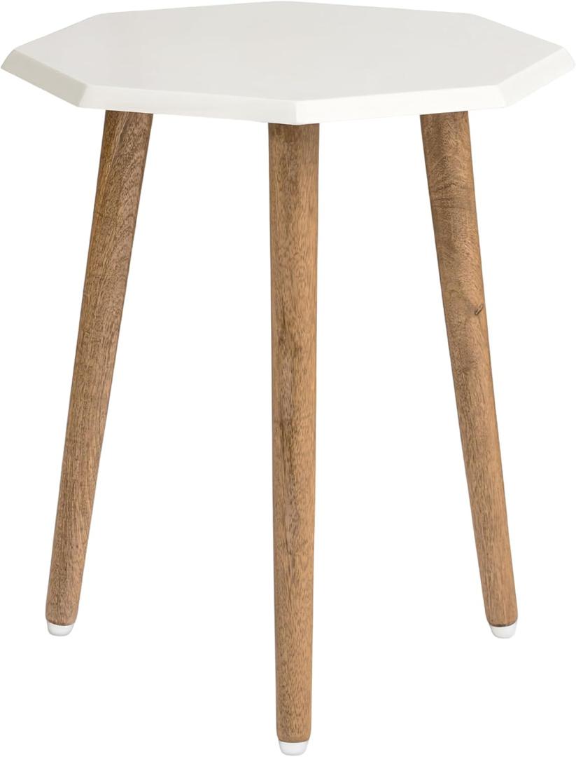 JFY Designs Wooden Side Table 16" D x 16" W x 18" H - End Table & Accent Tables for Living Room & Bedroom, Versatile Nightstand Sofa Table, Small Accent Furniture for Home Decor