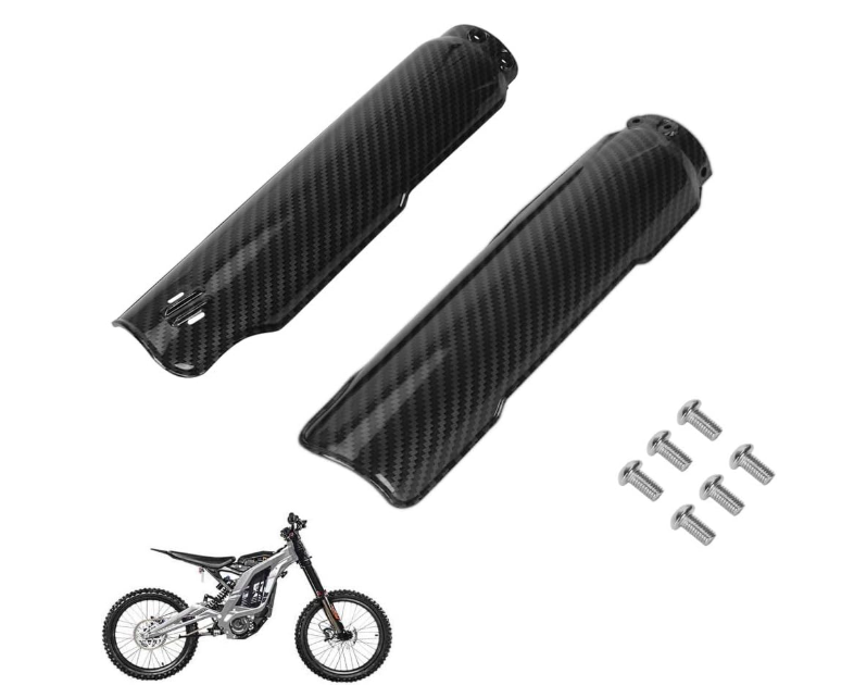 Fork Cover Guard Fender Imitation Carbon Fiber for Surron Sur Ron Light Bee X/S Electric Dirt Bike