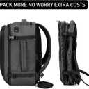 ECOHUB Travel Backpack 18x14x8 Spirit Airlines Personal Item Bag Carry On Backpack 13 Pockets Large Work Casual Daypack for men Airline Approved Waterproof Gym Backpack with Charging Port, Light Grey