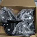 2 Inch Caster Wheels, Casters Set of 4, Heavy Duty Casters Load 2200lbs, Locking Swivel Plate Industrial Casters, Low Gravity Center Castor for Furniture and Workbench