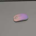 Unipows Wireless Mouse - 2.4G Slim Portable Computer Mouse with Nano Receiver, Less Noise Mobile Optical Mice for Notebook, PC, Laptop, Computer, Mac (Gradient Pink to Purple)