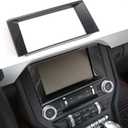 RT-TCZ Carbon Fiber Dashboard GPS 8-inch Navigation Panel Frame Bezel Trim Cover Interior Accessories for Ford Mustang 2015 2016 2017 2018 2019 2020 2021 2022