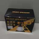 Paint Sprayer 1000W High Power Electric Spray Paint Gun with Adjustable Spray Width Knob 4 Nozzles and 3 Patterns Easy to Clean for Furniture Home Interior House Painting Yellow