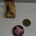 Ceramic Incense Burner with Lid, Bowl Burner Cone Incense Burner, Ceramic Censer Suitable for Incense/Cone/Coil/Sticks, There are 30 Incense Cones+ Metal Incense Holder+Fireproof Cotton Inside. (Honey Gold)