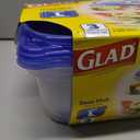 Glad Food Storage Containers - Deep Dish Container - 64 Ounce - 3 Containers - 6 pack
