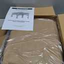 slashome 12'x14' Gazebo Curtains Outdoor Waterproof, Khaki Universal Replacement Curtain 4-Panels, Sidewalls with Zipper for Garden, Patio, Yard (Only Curtains)