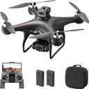 GoolRC S116 Drone with 4K Camera for Adults, RC Quadcopter with Obstacle Avoidance, Optical Flow, Trajectory Flight, Headless Mode, Gravity Sensor, Brushless Motor, Storage Bag and 2 Batteries (Black)