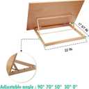 Falling in Art Extra Large 5-Position Wood Drafting Table Easel Drawing and Sketching Board, 29 1/2 Inches by 19 2/3 Inches