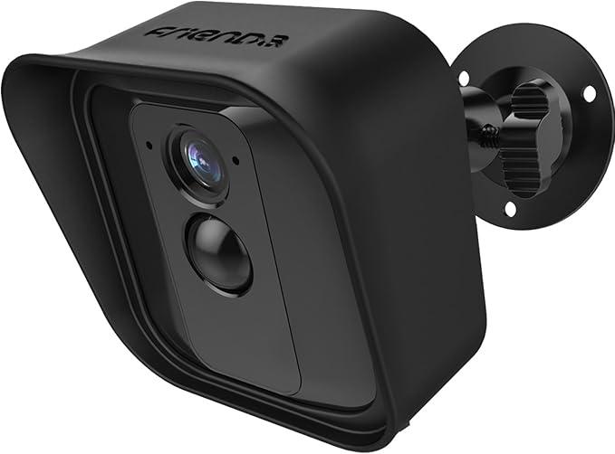Frienda Black 360 Degree Adjustable Wall Mount Bracket and Silicone Protective Skin for Blink Xt Indoor Outdoor Security Camera(1,Black)