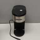 Ranbomer K Cup Coffee Maker, Single Serve coffee machine or Ground Coffee Machine 2 in 1, 6 to 14 Oz Brew Sizes, Mini One Cup Coffee Maker with Self cleaning Function