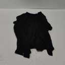 IN'VOLAND Womens Plus Size Lightweight Cardigan Open Front Short Sleeve Casual Loose Fit Beach Cover Up (Black) 1