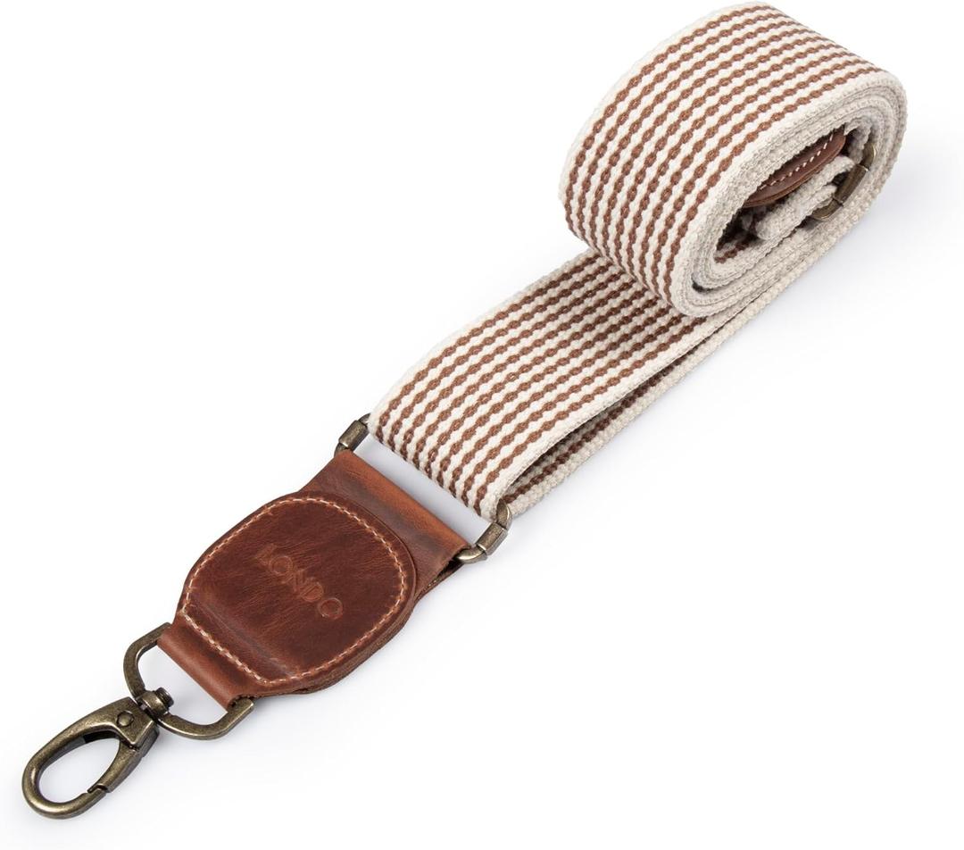 Londo Cotton Replacement Shoulder Crossbody Bag Strap - Durable, Stylish & Protective for Luggage and Suitcases (One Size, Light Brown)