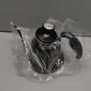 Tea Kettle with Thermometer Stovetop Gooseneck Kettle 28oz 0.8L Pour Over Coffee Pot, Matte Black Camping Home Kitchen Water Boiler, 1Pack