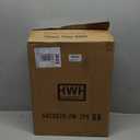 Black Wall Sconces Set of Two, HWH Modern Wall Light Fixtures Indoor Wall Lamp Up and Down, Matte Black Finish with Frosted Milk White Striped Glass Shade, 5HZG97B2W2PK BK