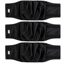 leekalos Male Dog Diapers (3 Pack), High Absorbing Dog Belly Bands for Male Dogs, Washable Reusable Dog Male Wraps (Large)