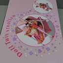 Anivia Baby Doll Collection Doll Stroller Heart Design Gifts for Toddlers and Girls Foldable Doll Stroller