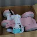 JoyRydz 6V Electric Baby Balance Bike with Bubble Machine,4 in 1 Toddler Balance Bike w/Remote Control for 1 Year Old Boys Girls Kids Bubble Bike Ride on Toys w/Powered Motor,Music,LED Lights (Pink)