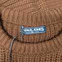 PJ PAUL JONES Mens Knit Textured Sweater Crewneck Casual Pullover Sweater Winter Warm Coffee XL