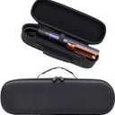 BUBM Travel Case for Airstrait Straightener/Corrale Styler Straightener,Airstrait HT01 Accessories Tools Hard Case, Waterproof Storage Bag - Black