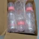 TrelaCo Cool Baby Shower Games Bottle Chug Sign and 12 Pcs Baby Bottle Shower Favor Baby Bottles for Baby Shower Games Gender Reveal (Pink Bow)