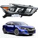 PENSUN Headlight Assembly Fit For Nissan Maxima 2016 2017 2018 Halogen Model Passenger Right Side Replacement  26010-4RF9B