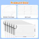 600 Count White Index Cards 3x5 Inch with Ring, Heavy Weight Flash Cards, Note Taking Supplies, Portable Note Cards, Study Flashcards for Students & Teachers, Office Home School Study Supplies