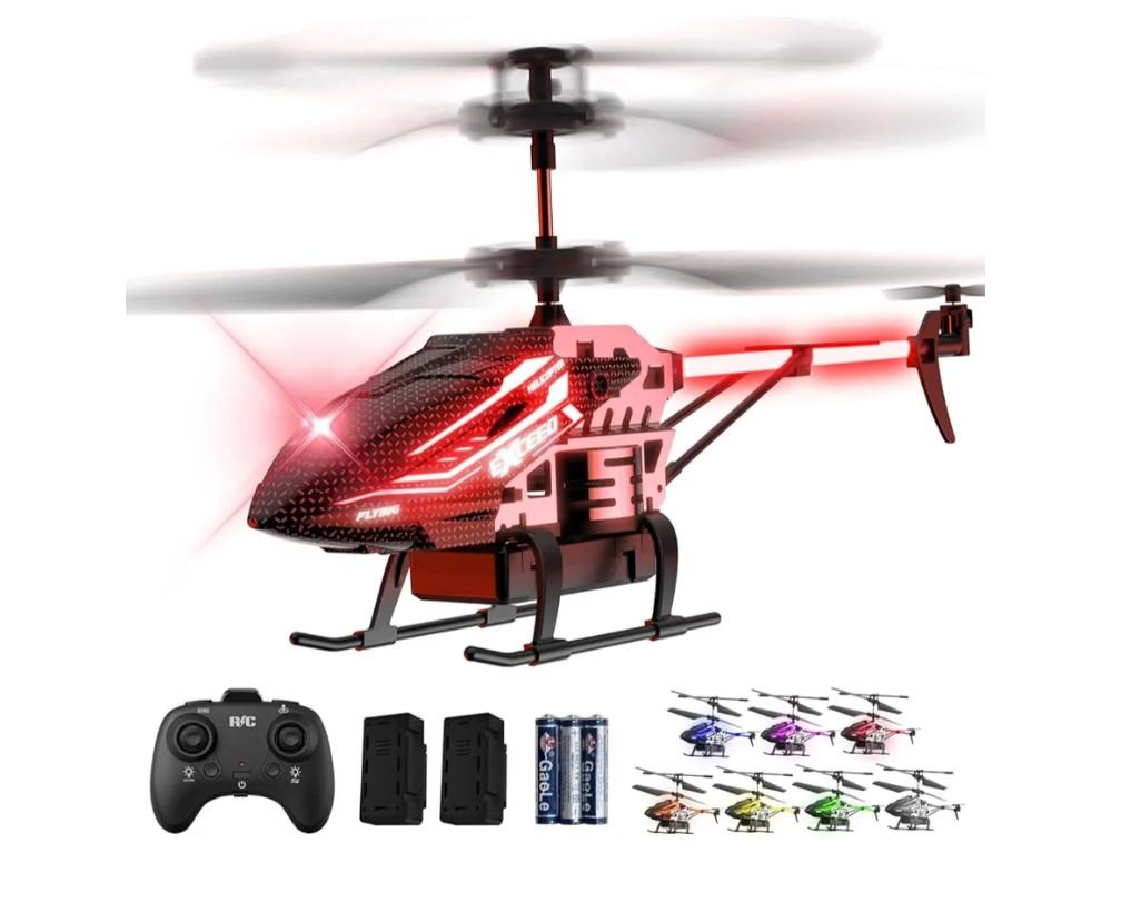 RC Helicopter Toy for Kids, 2.4GHz 3.5CH Remote Control Helicopter with Altitude Hold, One Key Take Off/Landing, 30+Mins Flight Time, LED Lights, Indoor Flying Toys for Boys Girls Beginners Gifts