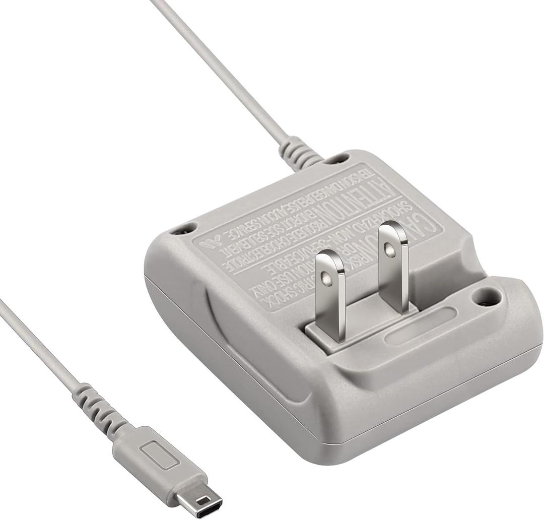 DS Lite Power Charger, AC Adapter for Nintendo DS Lite Systems , Wall Travel Charging Cable 5.2V 450mA