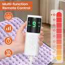 Heating Pad for Back Pain Relief, Heating Pads for Period Cramps with 9 Heat Settings & 4 Timers Auto-off, Machine Washable, Dry & Moist Heat, Soft Electric Heating Pad for Sore Muscles,Gift,12''24''