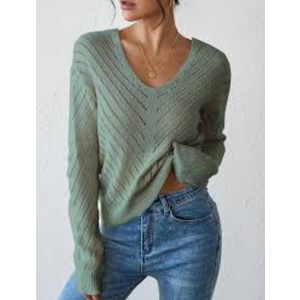 Libsorge Womens Sexy Off The Shoulder Sweater Spring Summer Fall 2025 Trendy Lightweight Ladies Dressy Casual Outfits Cute Crochet Knit Hollow Out V Neck Long Sleeve Button Cardigan Sage Green S