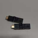 SNLLMZI HDMI 90 Degree Adapter, Right Angle HDMI 2.0 Male to Female Connector HDMI Swivel Adapter 90 180 270 360 Degree Angle Adjustable Rotatable Gold-Plated Support 3D & 4K- 2pack