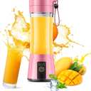 Portable Blender for Smoothies and Shakes - Mini Blender with 6 Stainless-Steel Blades for Powerful Mix Juicer with 380Ml Travel Cup for Picnic/Gym/Office, Valentines Day Gift
