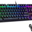 Redragon Mechanical Gaming Keyboard with Red Switches, Wired Keyboard Mechanical with RGB Backlit, Fully Progammable, Durable Aluminum Frame, Anti-Ghosting for PC Windows Mac, K565, Black