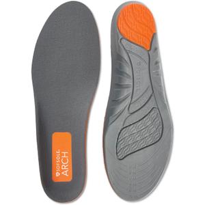 Sof Sole Arch TTF Insoles - Contoured Arch Support for Plantar Fasciitis, Heel Pain Relief, Foot Fatigue, and Blister Prevention - Gel Cushioning, Trim-to-Fit, Walking, Active Lifestyles, Women's 5-11 (Gray)