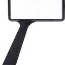 Jumbo Rectangular Handheld Magnifying Glass (3X Magnification) – Scratch Resistant Glass Lens - Large Horizontal Viewing Area