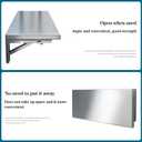 Wall Mounted Folding Table,304 Stainless Steel Wall Folding Desk,Floating Table for wall,Laundry Room Folding Table,Home Bars and Dining Establishments(100x40cm /39.4"x15.7")