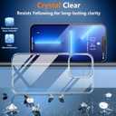 SPIDERCASE Designed for iPhone 13 Pro Max Case, [Crystal Clear Not Yellowing],with 2 Pcs [Tempered Glass Screen Protectors+Camera Lens Protectors] Slim Thin Phone Case, Clear
