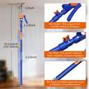 2PK Adjustable Telescopic Support Pole, 54-115 inch Cabinet Jack, Heavy Duty 3rd Hand Support System, 154lbs Load-Bearing for Drywall Lift, Dust Barrier, Cargo Bar