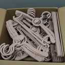 Baby Nursery Closet Hangers, 360 Swivel Hook Kids Hanger, Non-Slip Plastic Infant Hanger, 50pcs Nude Pink 11-14.5" Adjustable Baby Clothes Hangers for Girl Boy Toddler