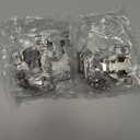 Chibery 20 Pack 1/2" Overlay 4D Soft Close Concealed Hinges for Face Frame Door, Adjustable Closing Speed, Smooth Slow Self Close Hinges, Satin Nickel, 105 Open Angle Stainless Steel Cabinet Hinges