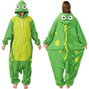Adult lizard Costume Onesie Pajamas lizard Onesie Animal Halloween Christmas Cosplay Animal Onesie Pajamas (X-Large)