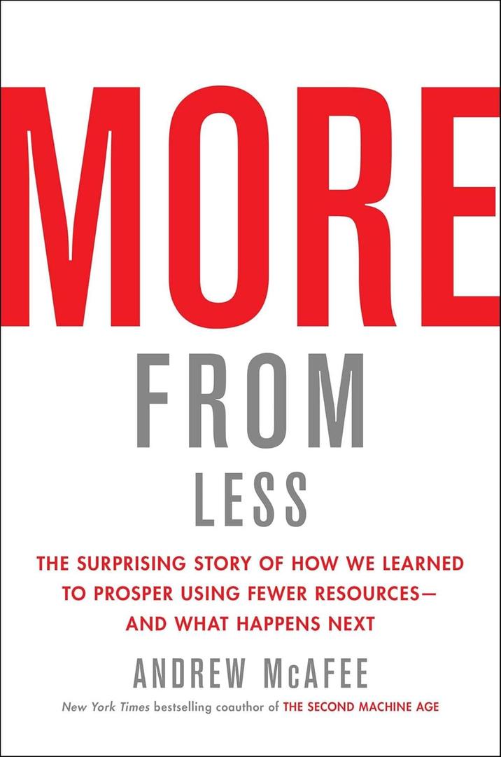 More from Less: The Surprising Story of How We Learned to Prosper Using Fewer Resourcesand What Happens Next