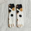 Cat Paw Socks for Women - Cute Warm Thick Winter Slipper Socks, Cozy Floor Sleep Socks for Women