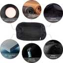 Nylon Water-Repellent Purse Organizer with Zipper Insert for Longchamp Tote Bag (Black, Tote bag M)