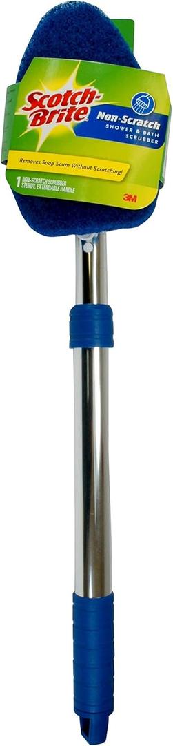 Scotch-Brite B002YLX690 Shower and Bath Pk (1 Scrubber Total), 1 Count (Pack of 1), Blue