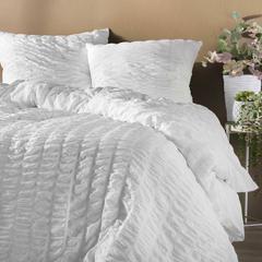 Bed Set, Blanket White 100" x 88", Pillowcases Set of 2 White 40" x 24"