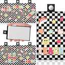 2 x Geyoga 6 Pcs Leather Teacher ID Badges Holder Bulk, Smile Face